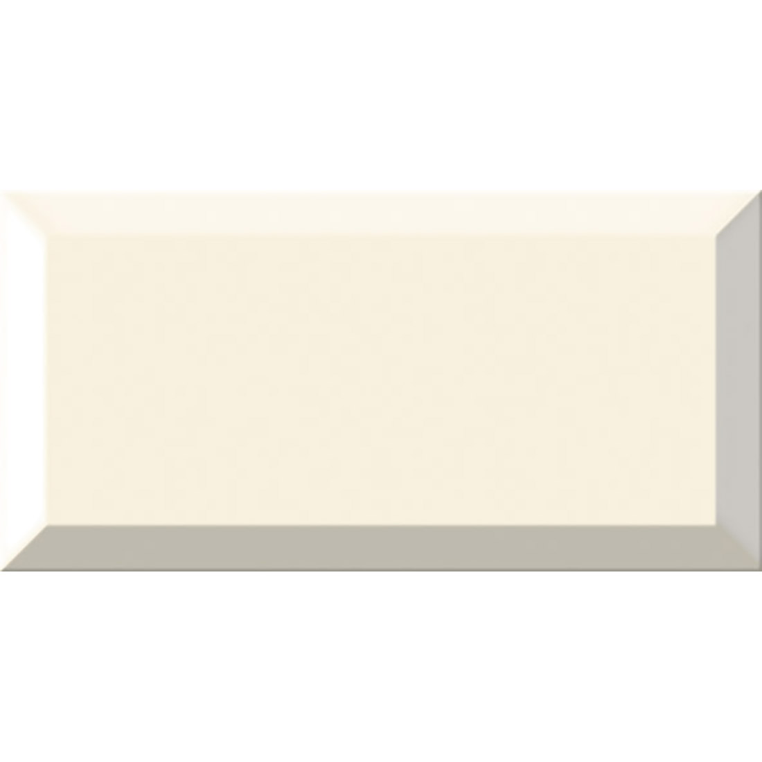 Metrotile 10x20 Crema Gloss Bevelled-image